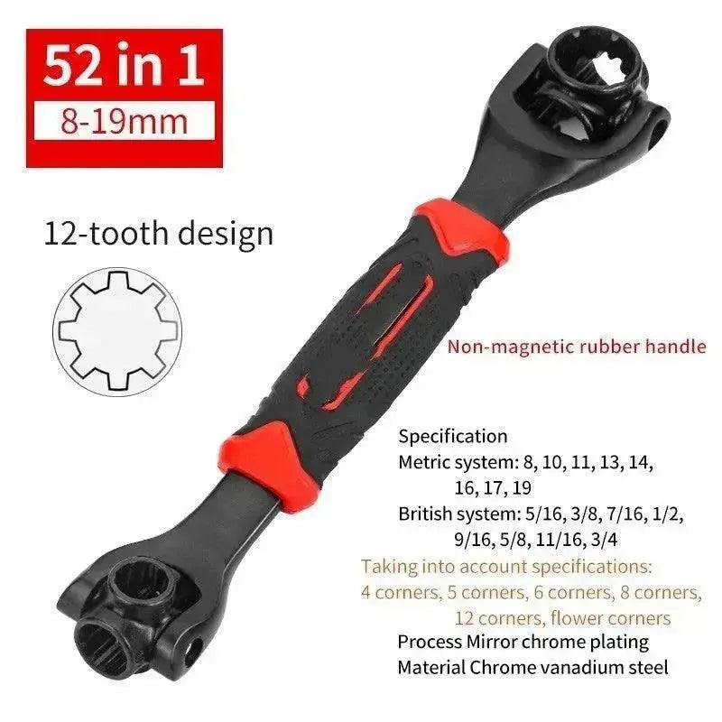 Heavy Duty 8-in-1 Multifunctional Chromium Vanadium Steel Socket Wrench Set - EX-STOCK Canada