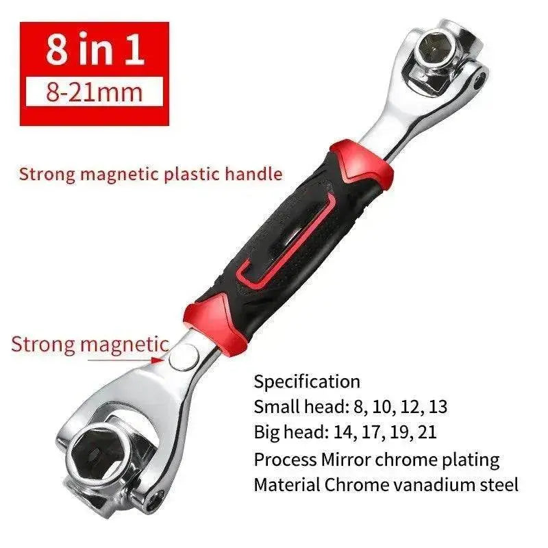 Heavy Duty 8-in-1 Multifunctional Chromium Vanadium Steel Socket Wrench Set - EX-STOCK Canada