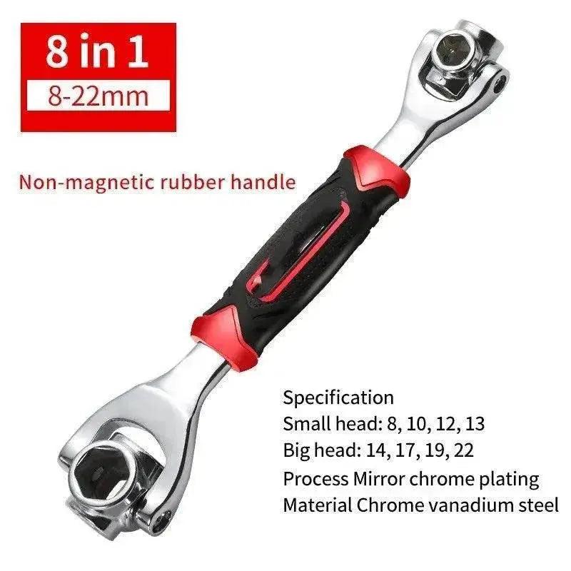 Heavy Duty 8-in-1 Multifunctional Chromium Vanadium Steel Socket Wrench Set - EX-STOCK Canada