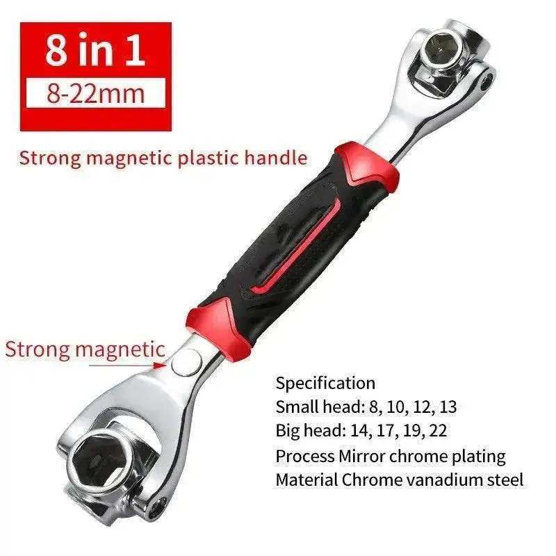 Heavy Duty 8-in-1 Multifunctional Chromium Vanadium Steel Socket Wrench Set - EX-STOCK Canada