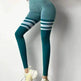 High Waist Stripe Fitness Leggings for Gym & Yoga - EX-STOCK Canada