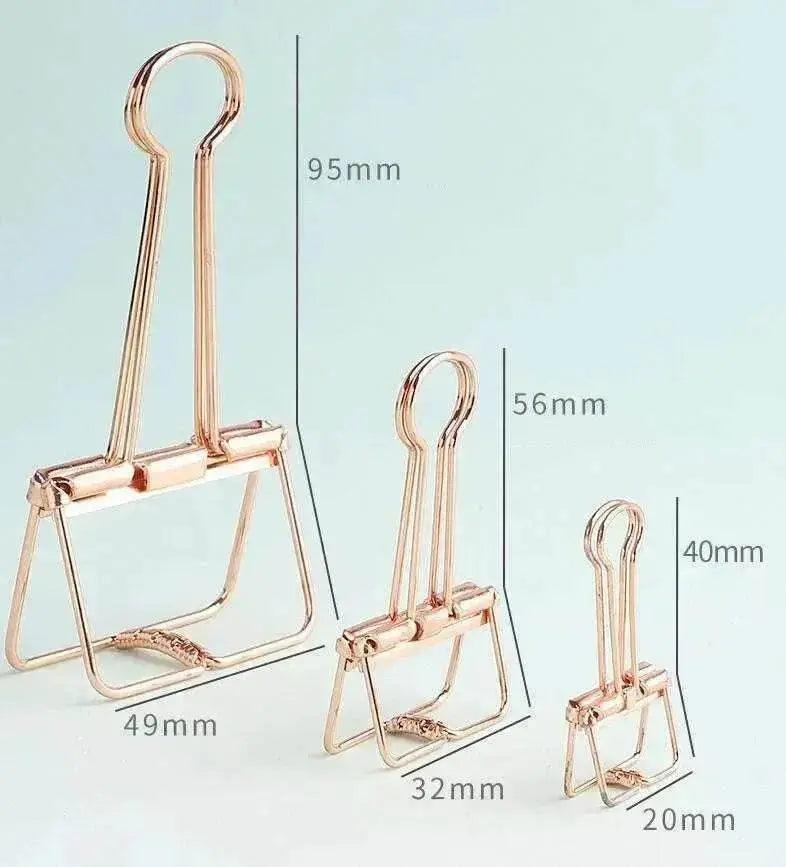 Hollow Metal Large Medium & Small Binder Dovetail Paper Clip - EX-STOCK Canada