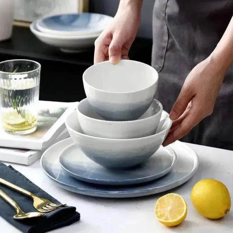 Home Creative Gradient Nordic Ceramic Plate Set - EX-STOCK Canada