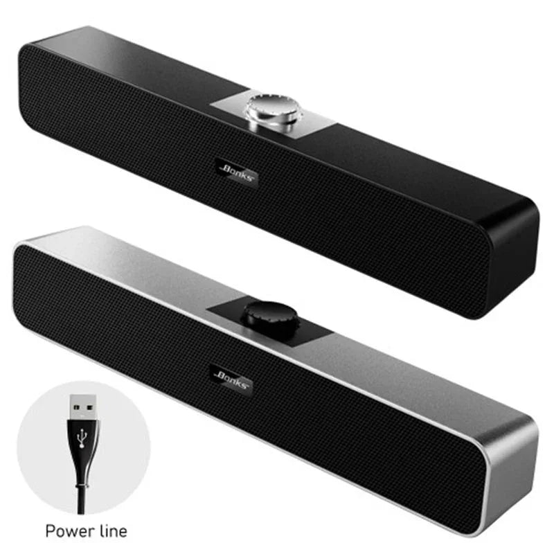 Home Fashion Simple Desktop Long Bluetooth Speaker EX-STOCK Canada