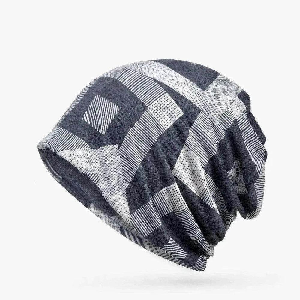 Hooded Cap And Bib Dual-use Men And Women Geometric Baotou Piled Hats - EX-STOCK Canada