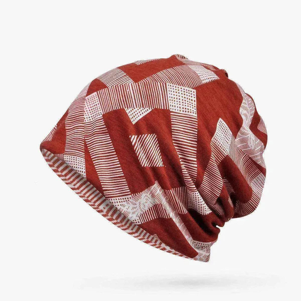 Hooded Cap And Bib Dual-use Men And Women Geometric Baotou Piled Hats - EX-STOCK Canada