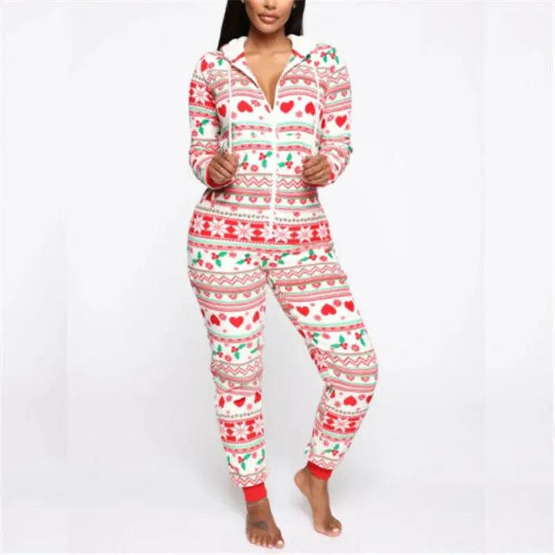 Kapuzennachtwäsche für Damen Weihnachts-Pyjama-Set - EX-STOCK Canada