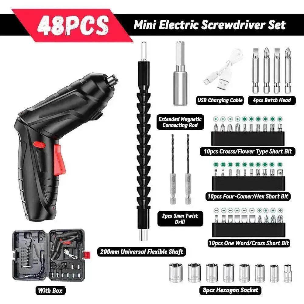 Household Small Electric Rechargeable Furniture Screwdriver Drill - EX-STOCK Canada