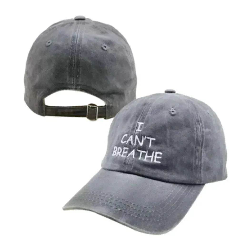 I can't breathe embroidered baseball caps - EX-STOCK Canada