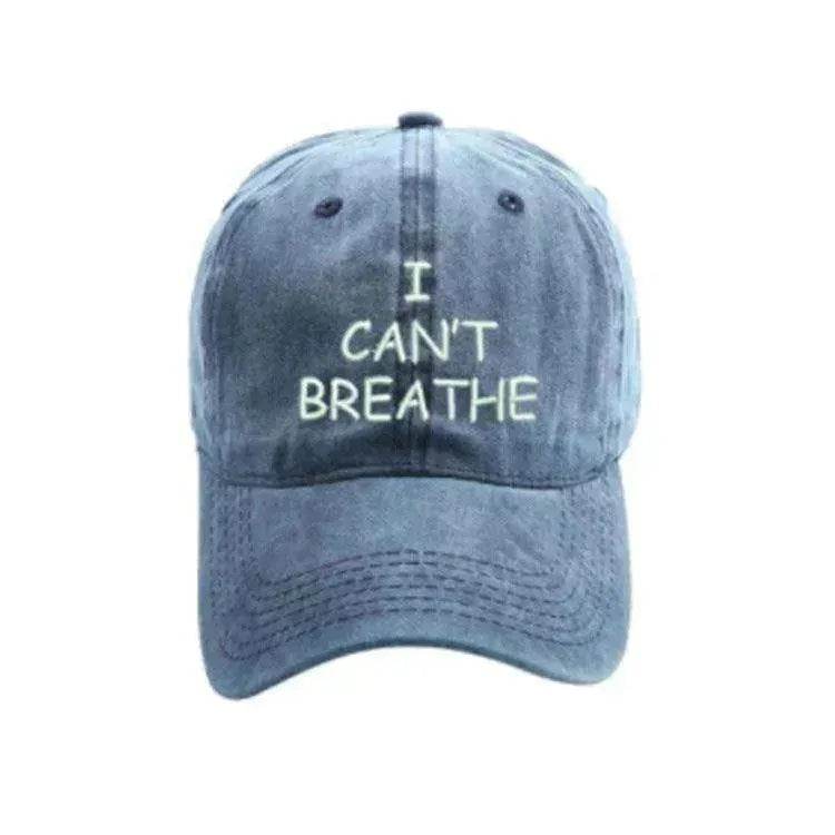I can't breathe embroidered baseball caps - EX-STOCK Canada