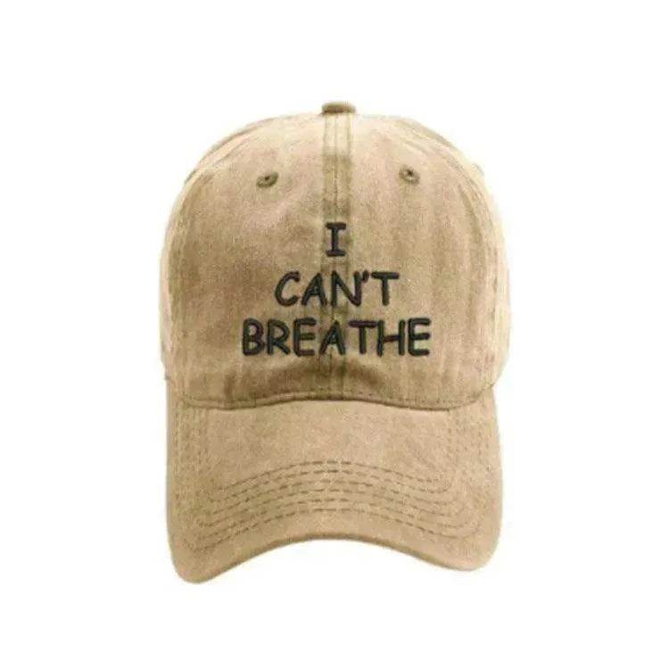 I can't breathe embroidered baseball caps - EX-STOCK Canada