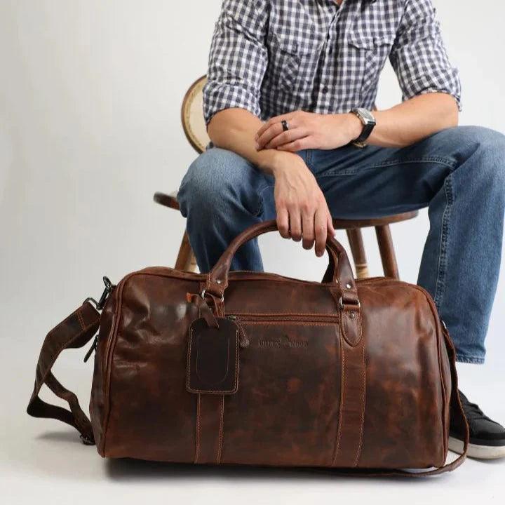 Sac de voyage week-end en cuir GreenwoodEX-STOCK Canada