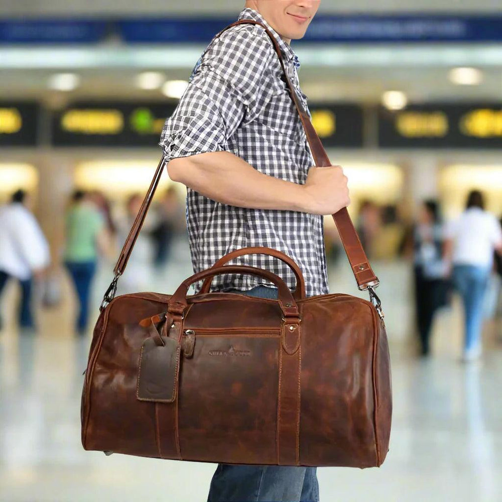 Sac de voyage week-end en cuir GreenwoodEX-STOCK Canada