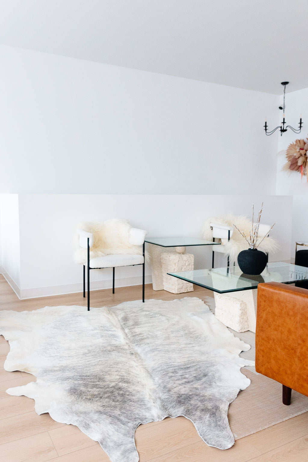 Großer Brindle grauer Kuhfell-TeppichEX-STOCK Canada