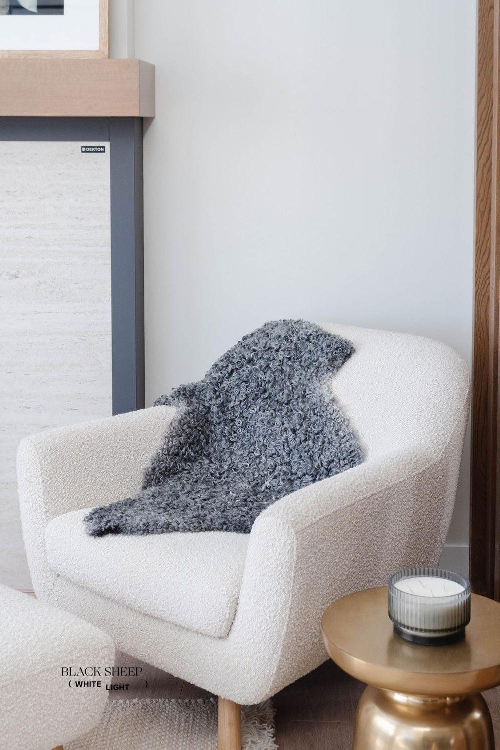 Grey Medium Wool Gotland Sheepskin EX-STOCK Canada