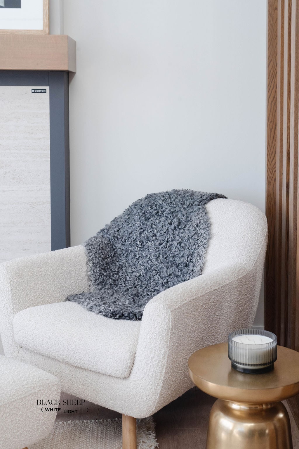 Grey Medium Wool Gotland Sheepskin EX-STOCK Canada