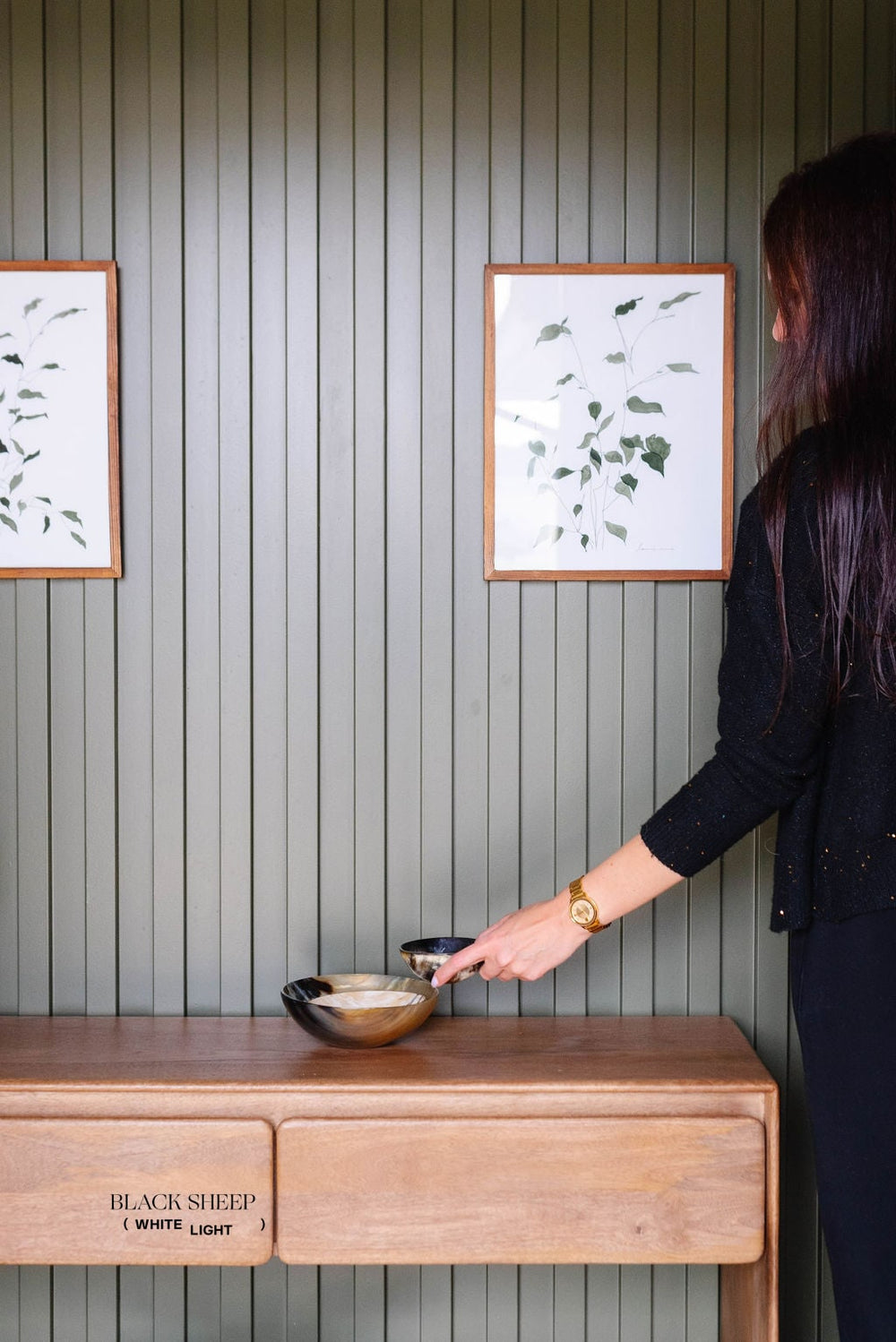 Ankole & Gyr Horn Dark Round Bowl EX-STOCK Canada