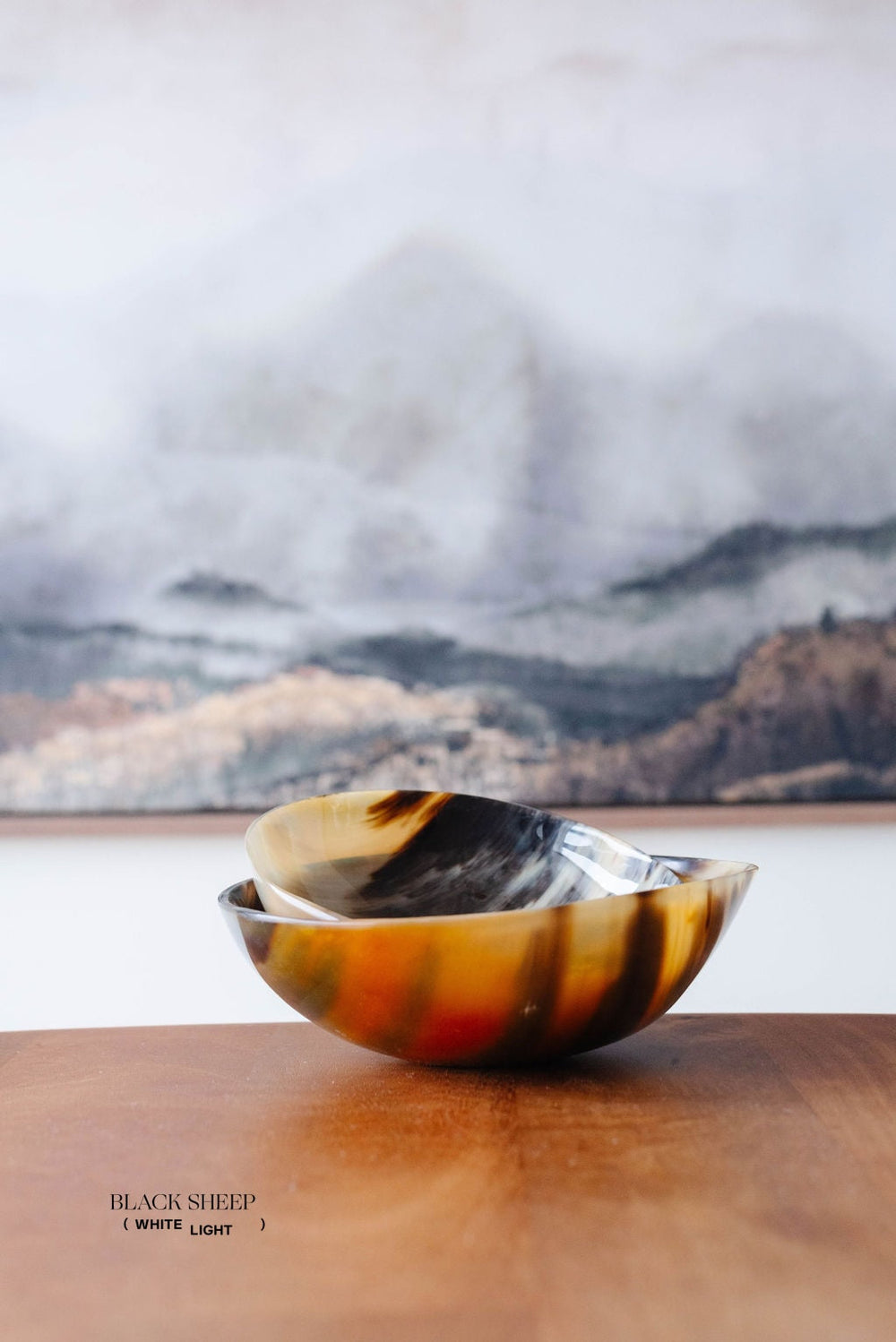 Ankole Horn Light Round Bowl EX-STOCK Canada