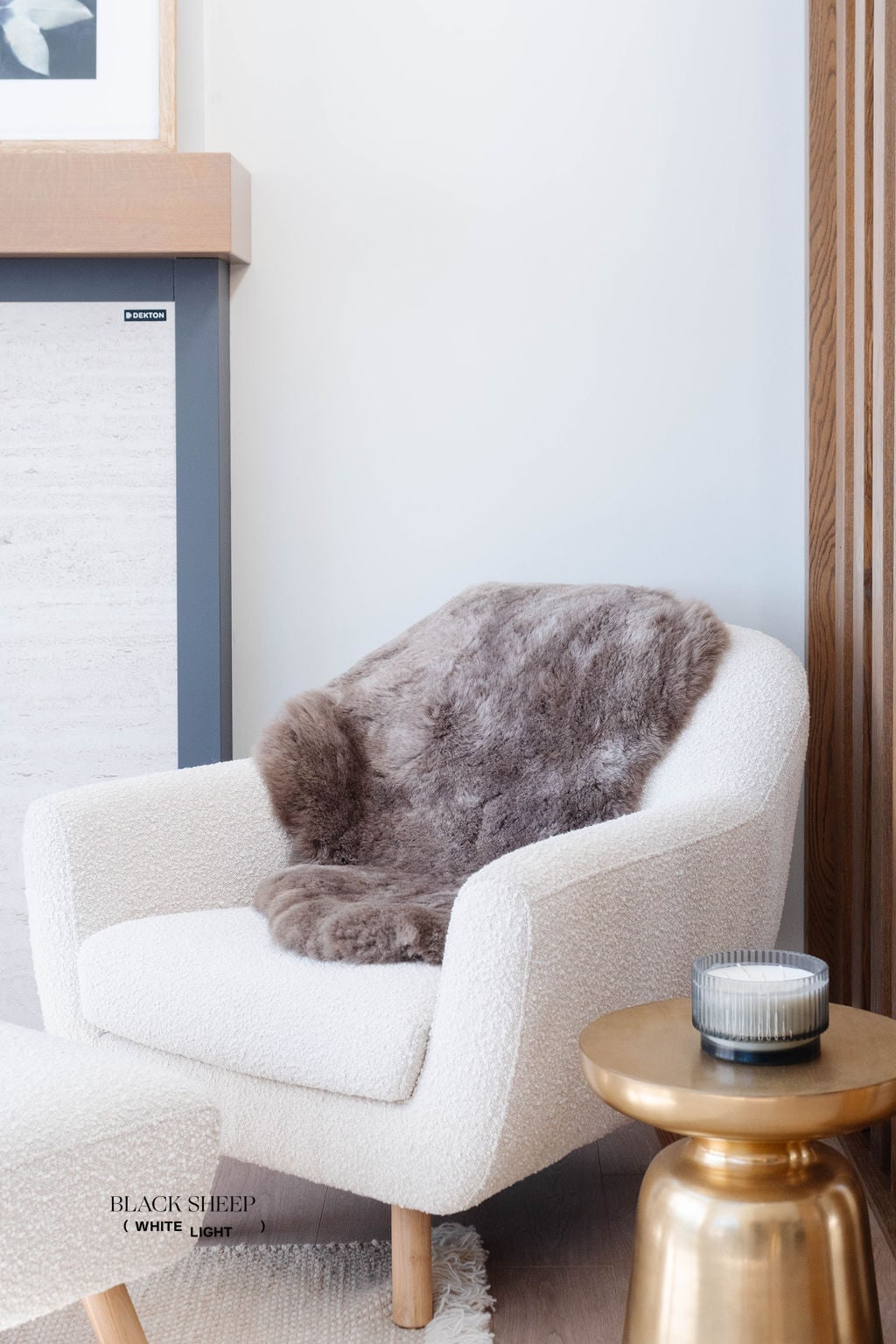 Shorn Taupe Icelandic Sheepskin EX-STOCK Canada
