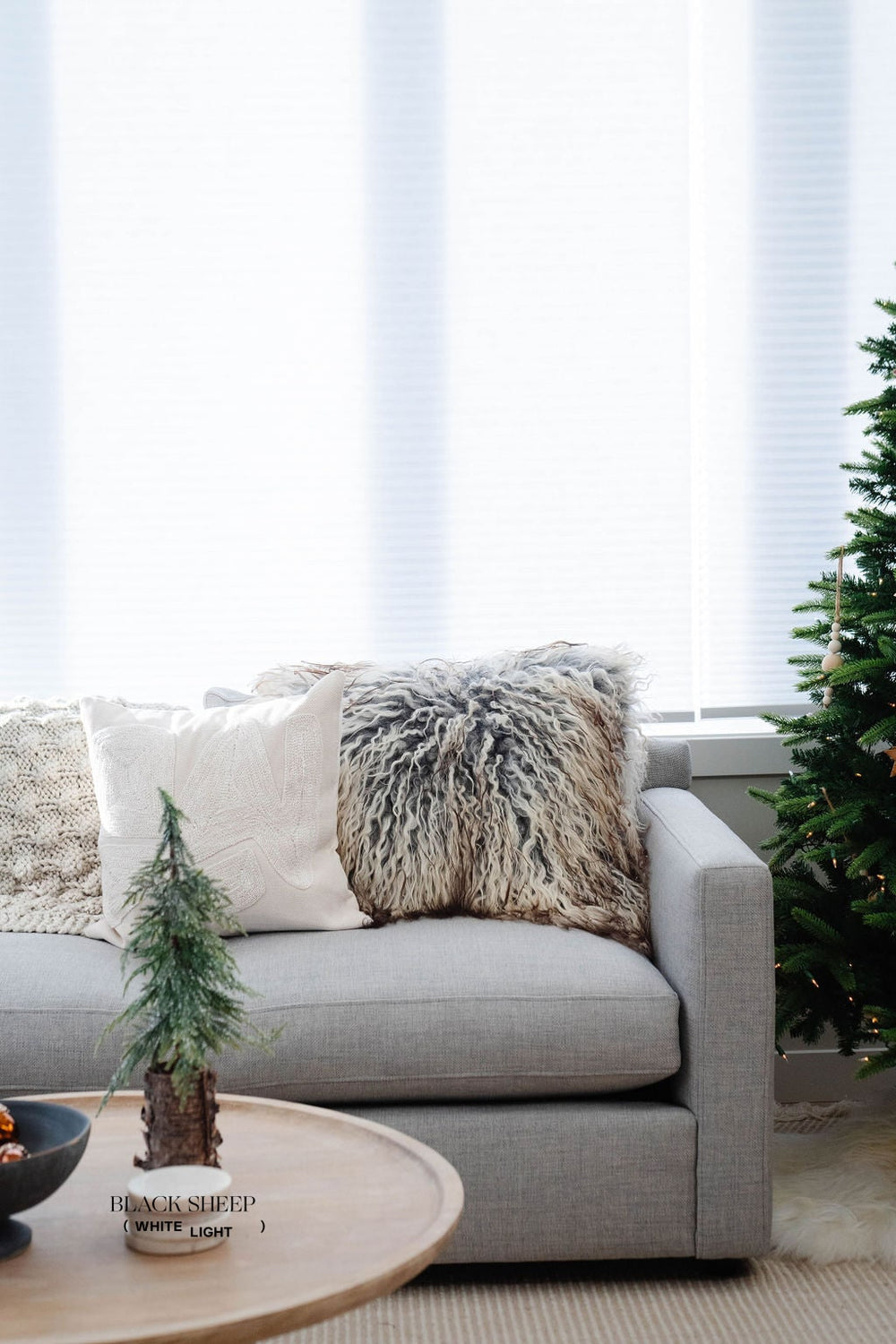 Natürliches lockiges graues isländisches SchaffellEX-STOCK Canada