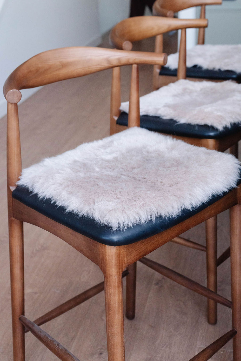 Shorn Nude Icelandic Sheepskin Chair Pad