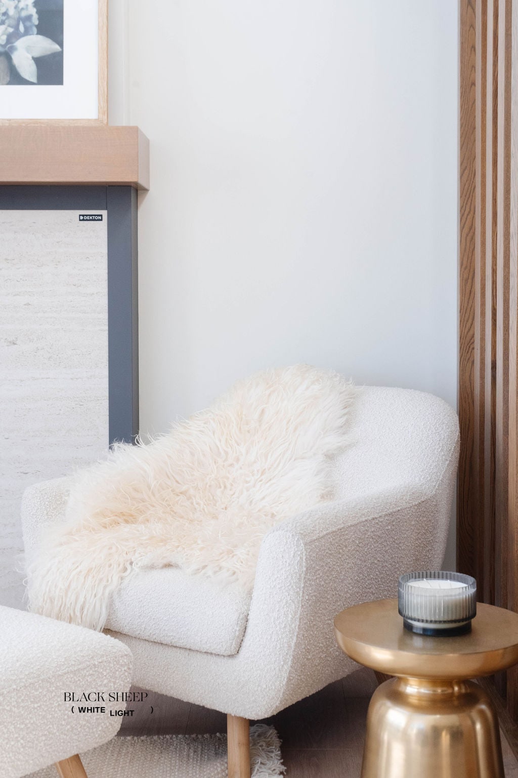 White Icelandic Curly Sheepskin EX-STOCK Canada