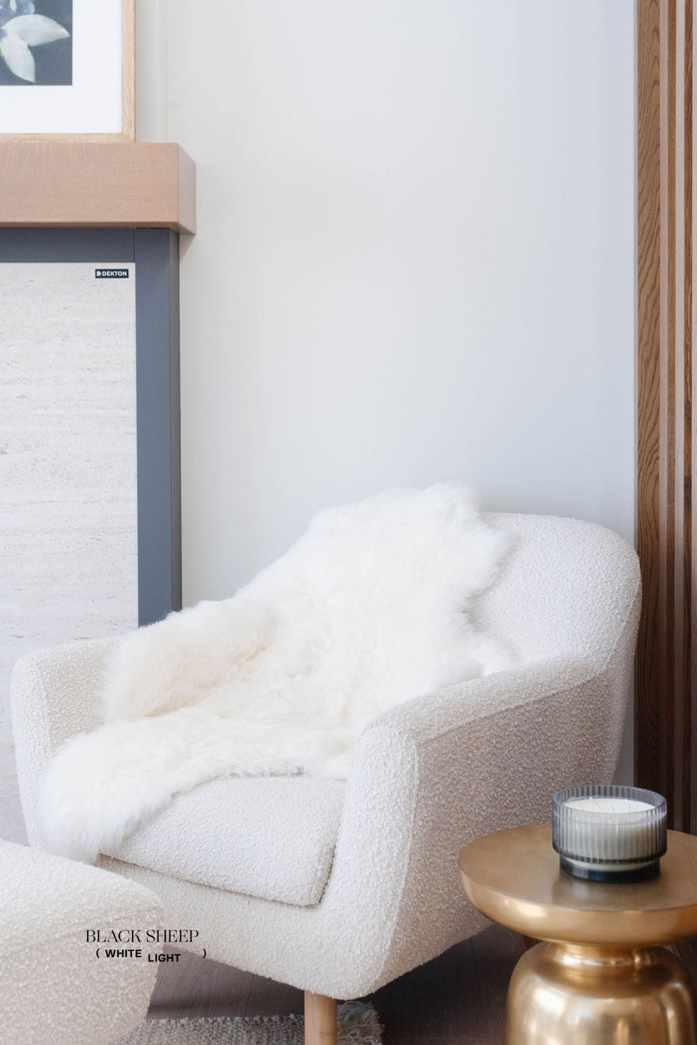 Shorn White Icelandic Sheepskin EX-STOCK Canada