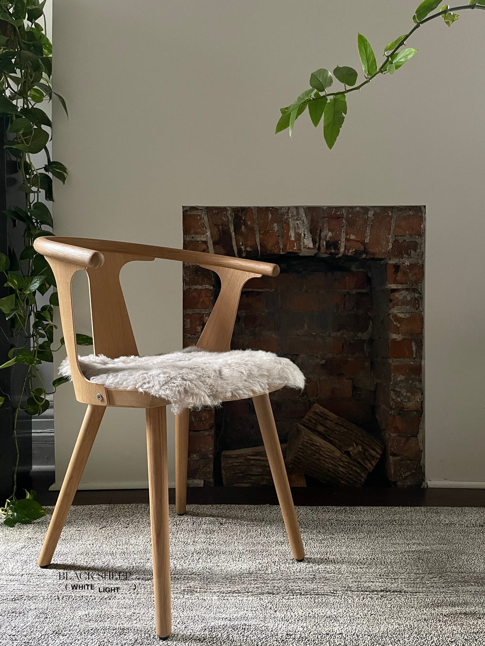 Shorn Nude Icelandic Sheepskin Chair Pad