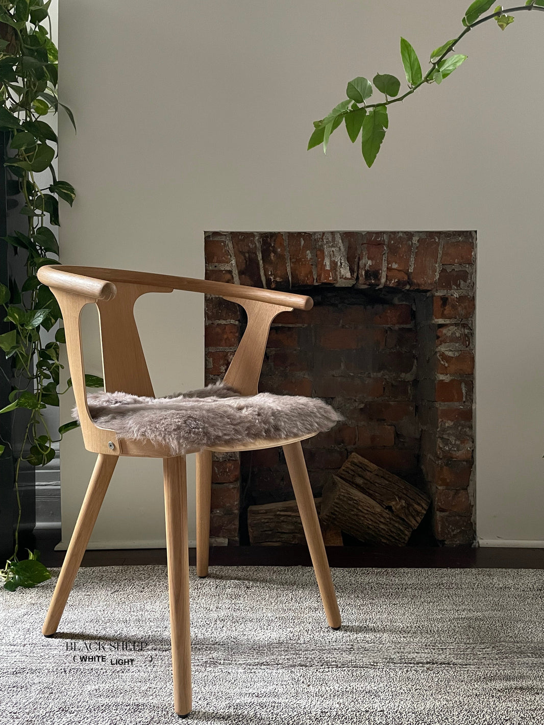 Geschorenes Taupe Isländisches Lammfell StuhlkissenEX-STOCK Canada