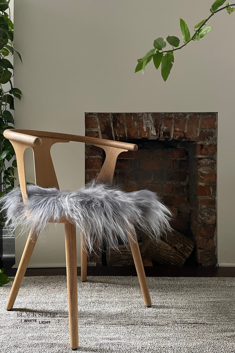 Silver Icelandic Sheepskin Chair Pad