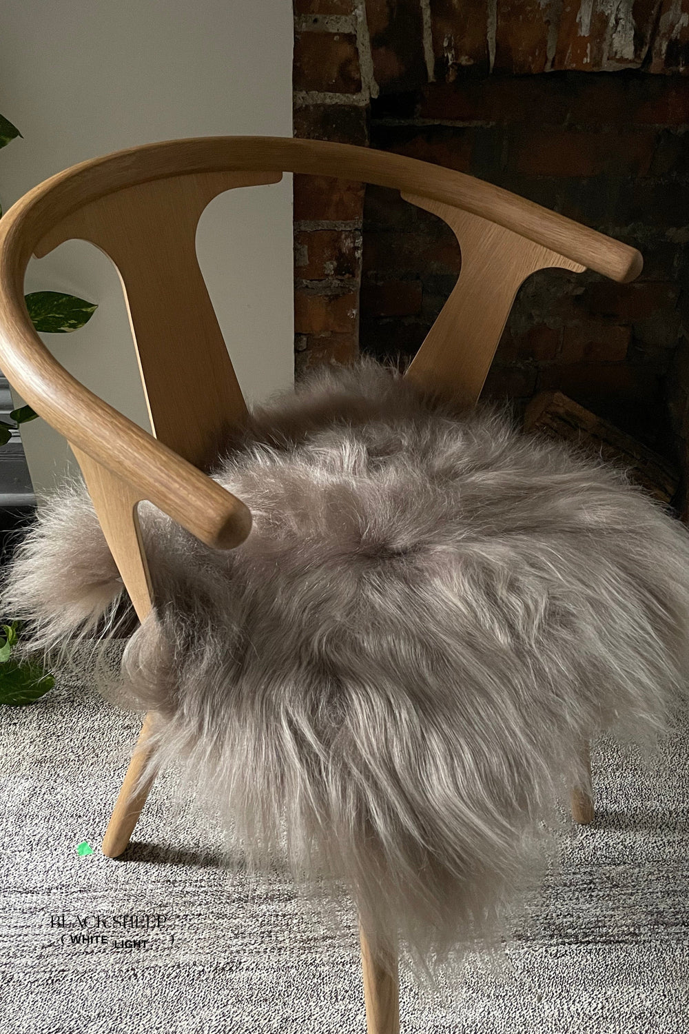 Taupe Icelandic Sheepskin Chair Pad