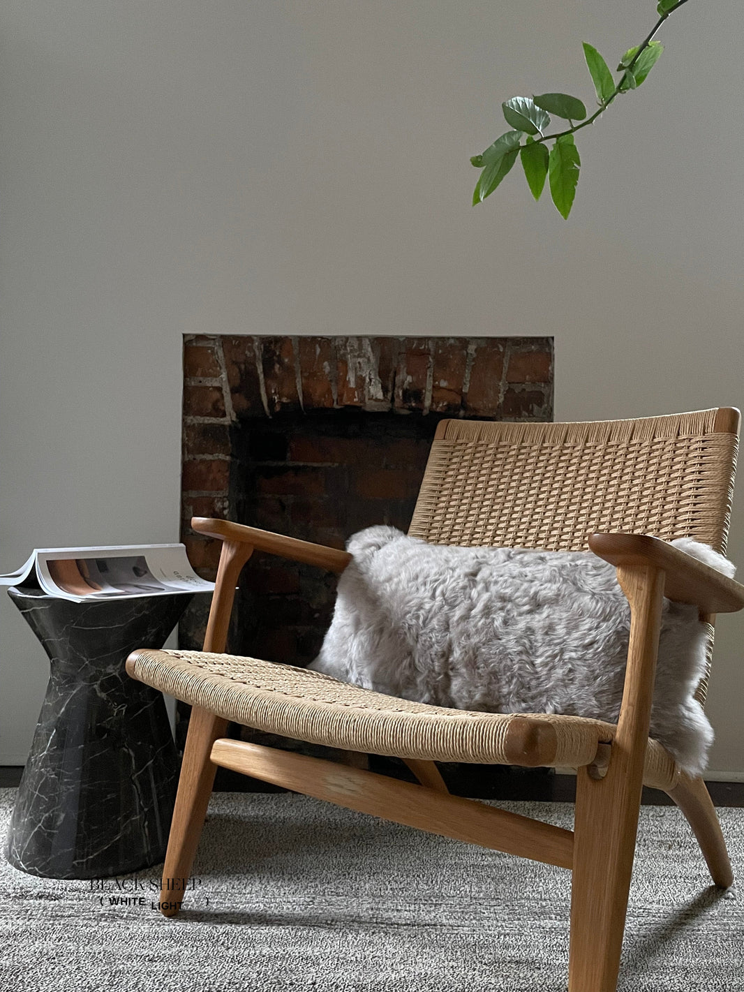 Rectangular Shorn Linen Icelandic Sheepskin Pillow Cover EX-STOCK Canada