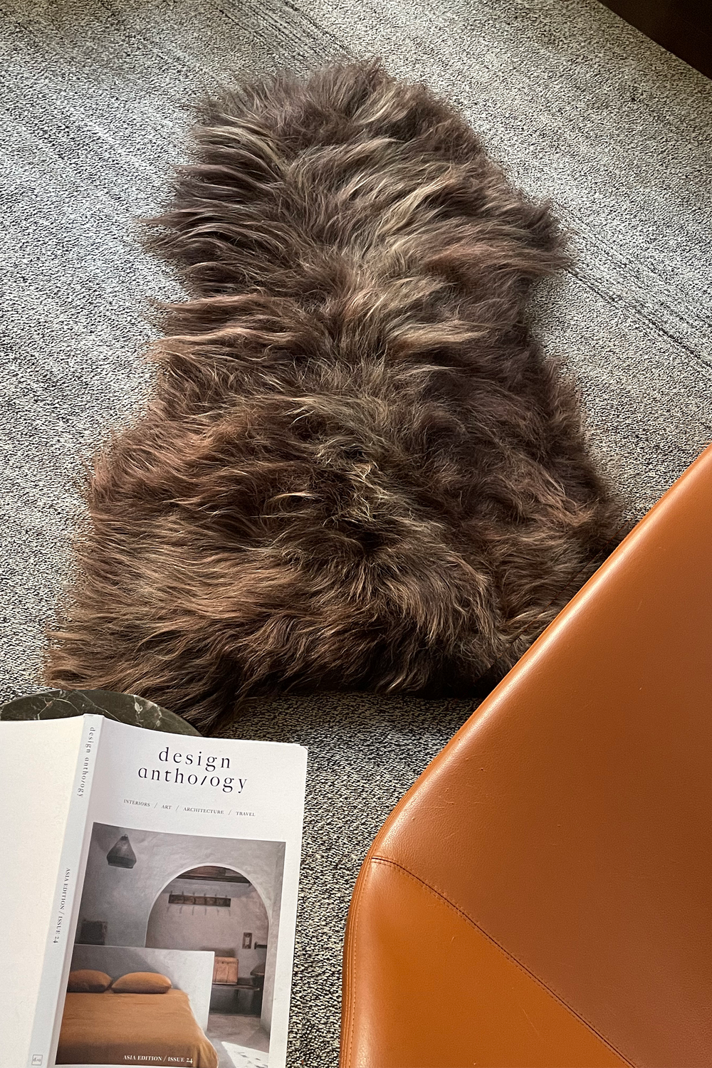 Dark Brown Icelandic Sheepskin