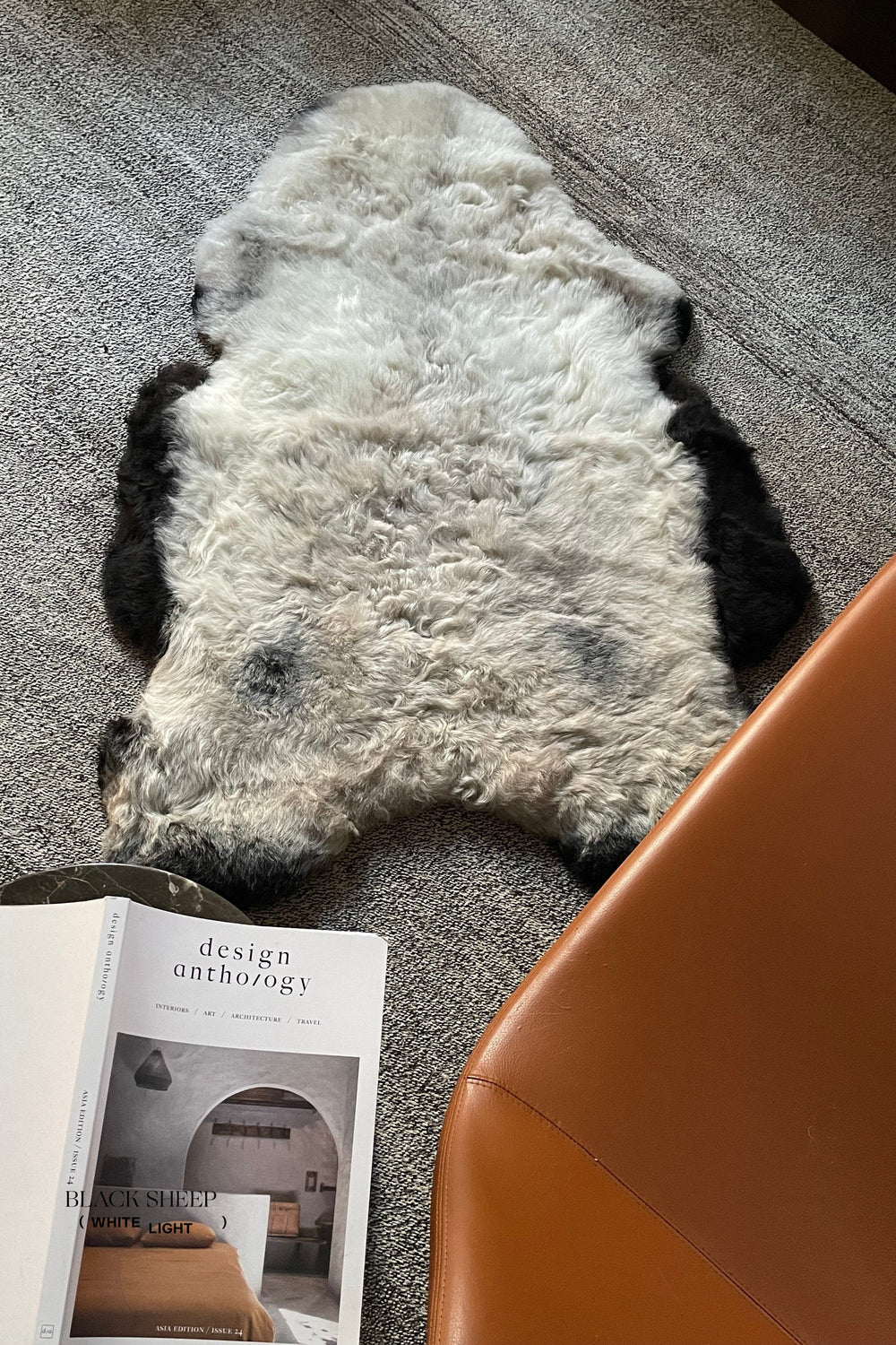 Shorn Dark Grey Edge Icelandic Sheepskin
