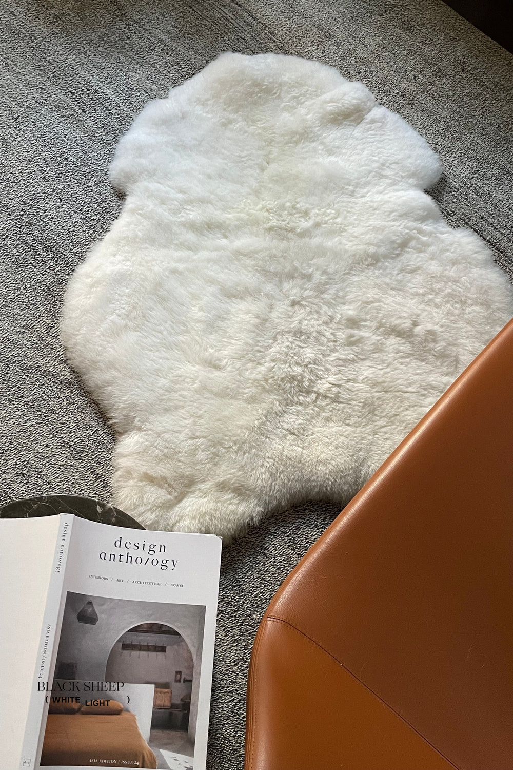 Shorn White Icelandic Sheepskin