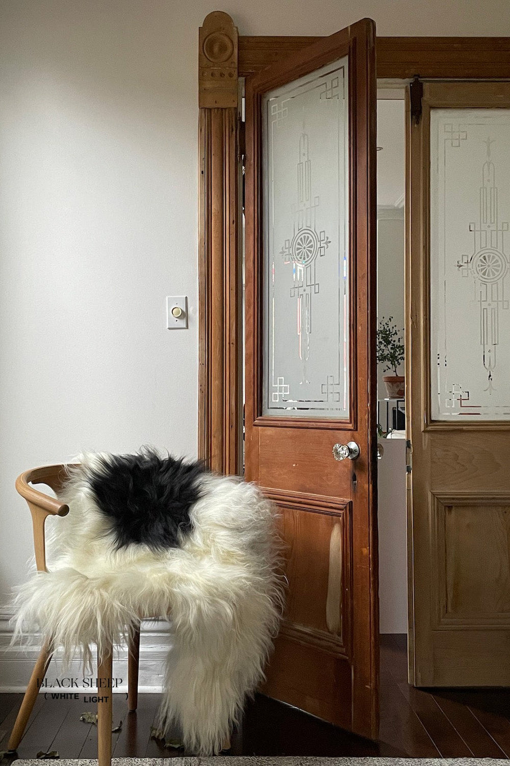 Black Spotted Icelandic Sheepskin | Random