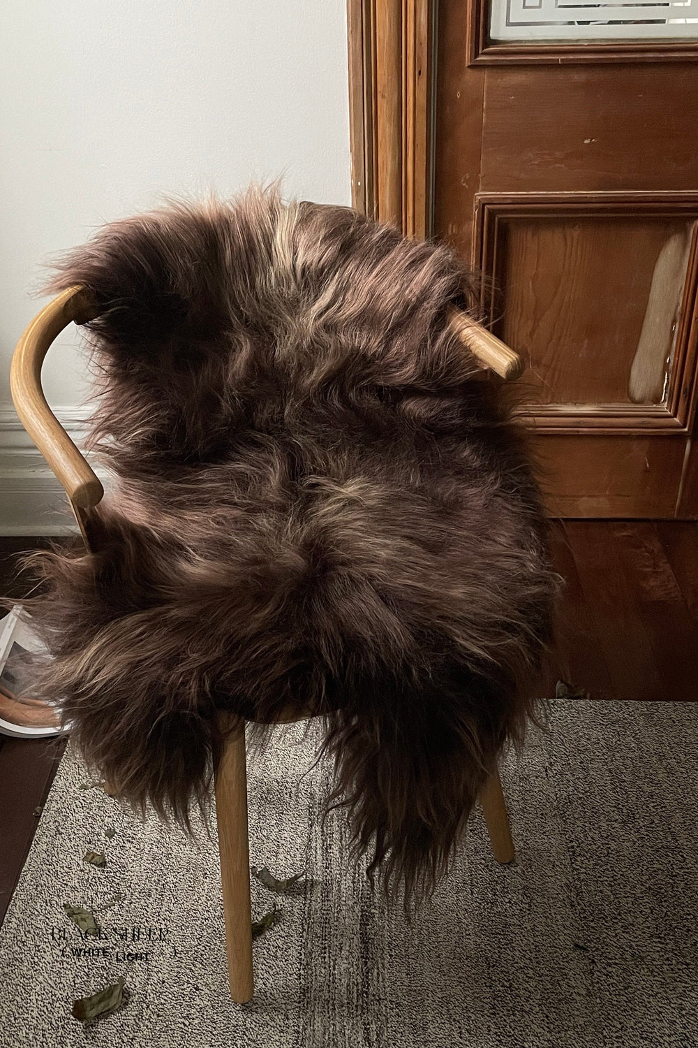 Dark Brown Icelandic Sheepskin