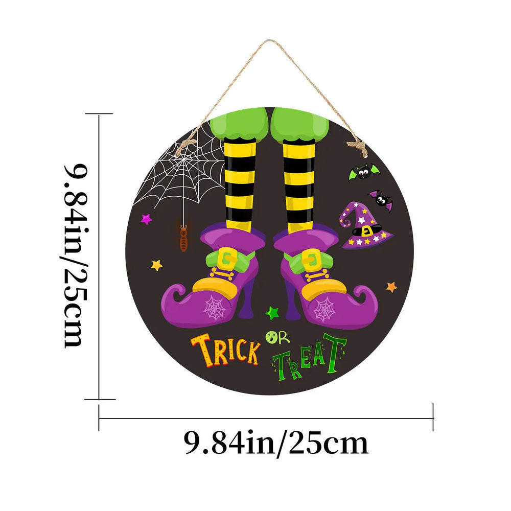 Imitation Wooden Doorplate Ghost Festival Haunted House Horror Atmosphere Decoration - EX-STOCK Canada