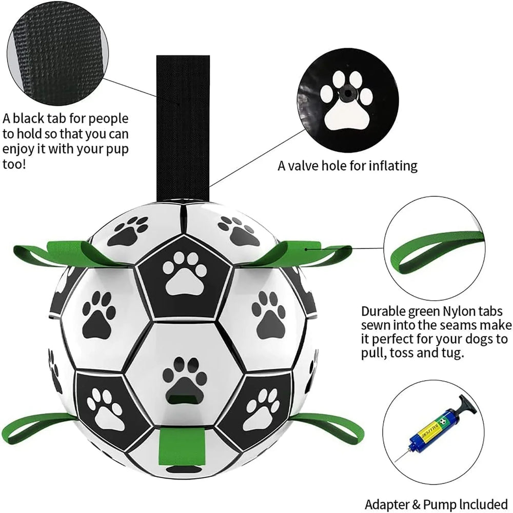 Interactive Dog Football Toy Soccer Ball Inflated Training Toy For Dogs Outdoor Border Collie Balls For Large Dogs Pet Supplies EX-STOCK Canada