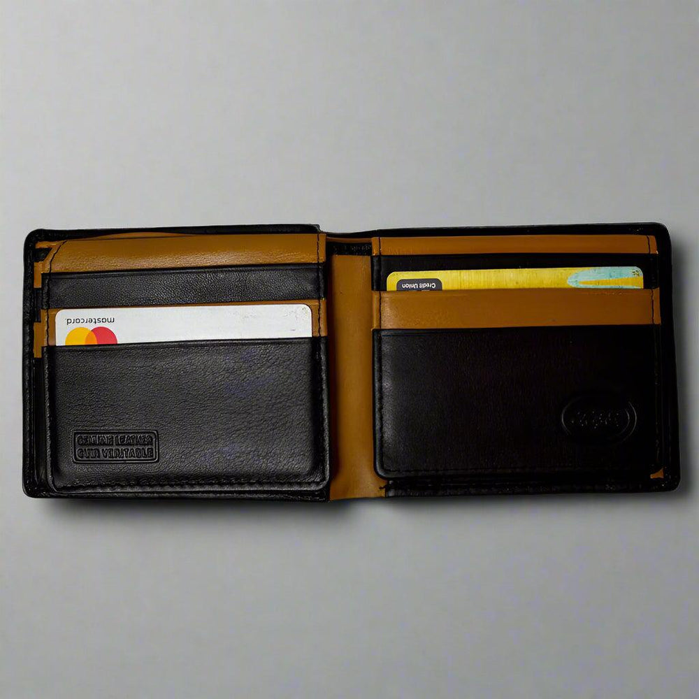 JBG International Herren Geldbörse Klappbares Leder RFID BifoldEX-STOCK Canada