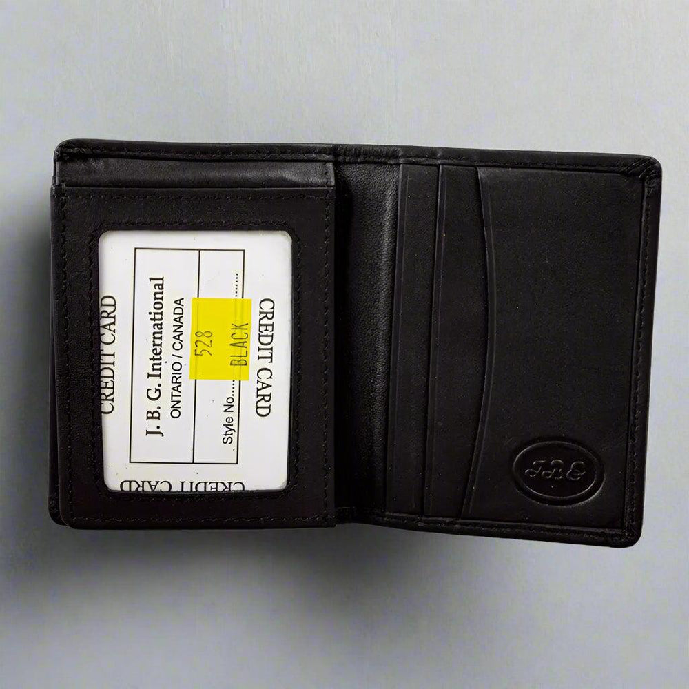 JBG International Men's Flip Up Bifold Leather Wallet EX-STOCK Canada