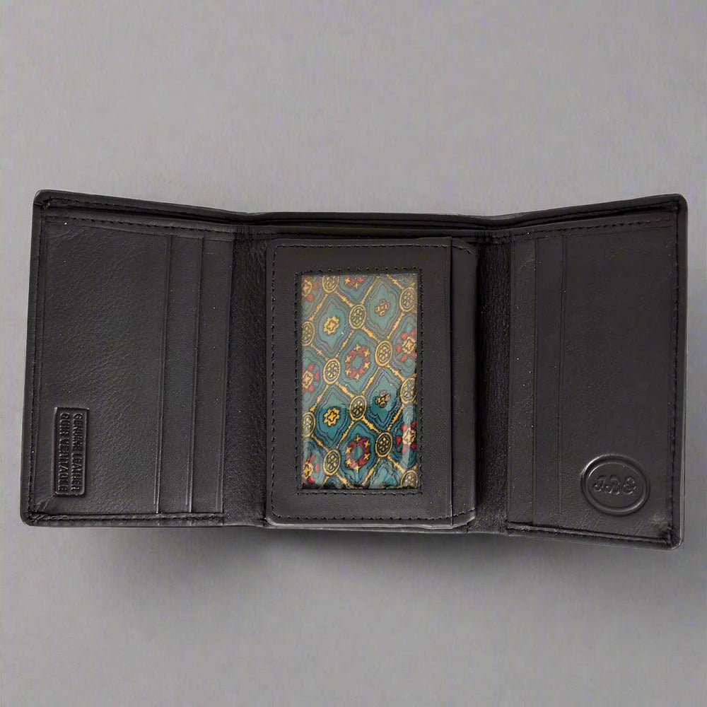 Portefeuille en cuir trifold à rabat pour hommes JBG InternationalEX-STOCK Canada