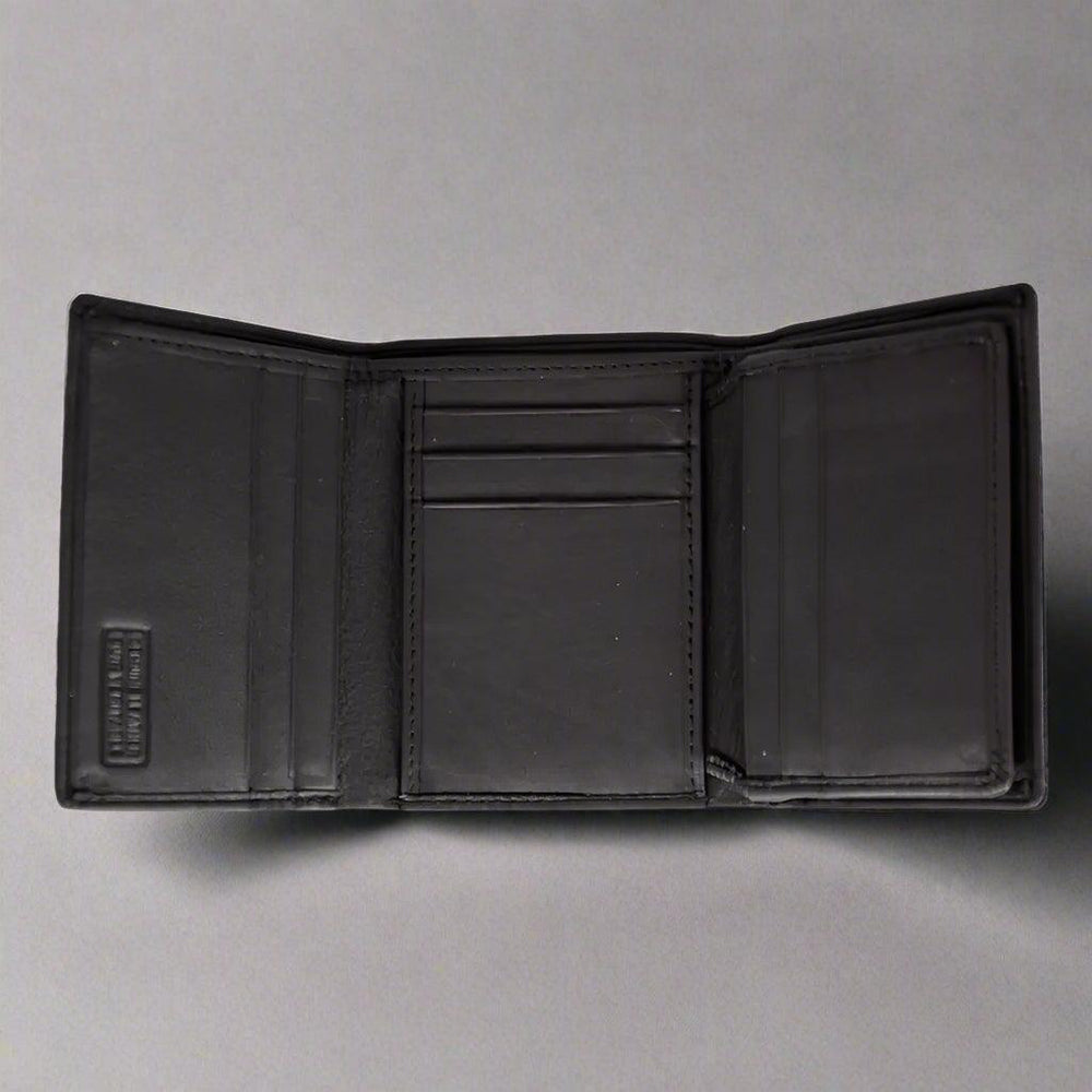 Portefeuille en cuir trifold à rabat pour hommes JBG InternationalEX-STOCK Canada