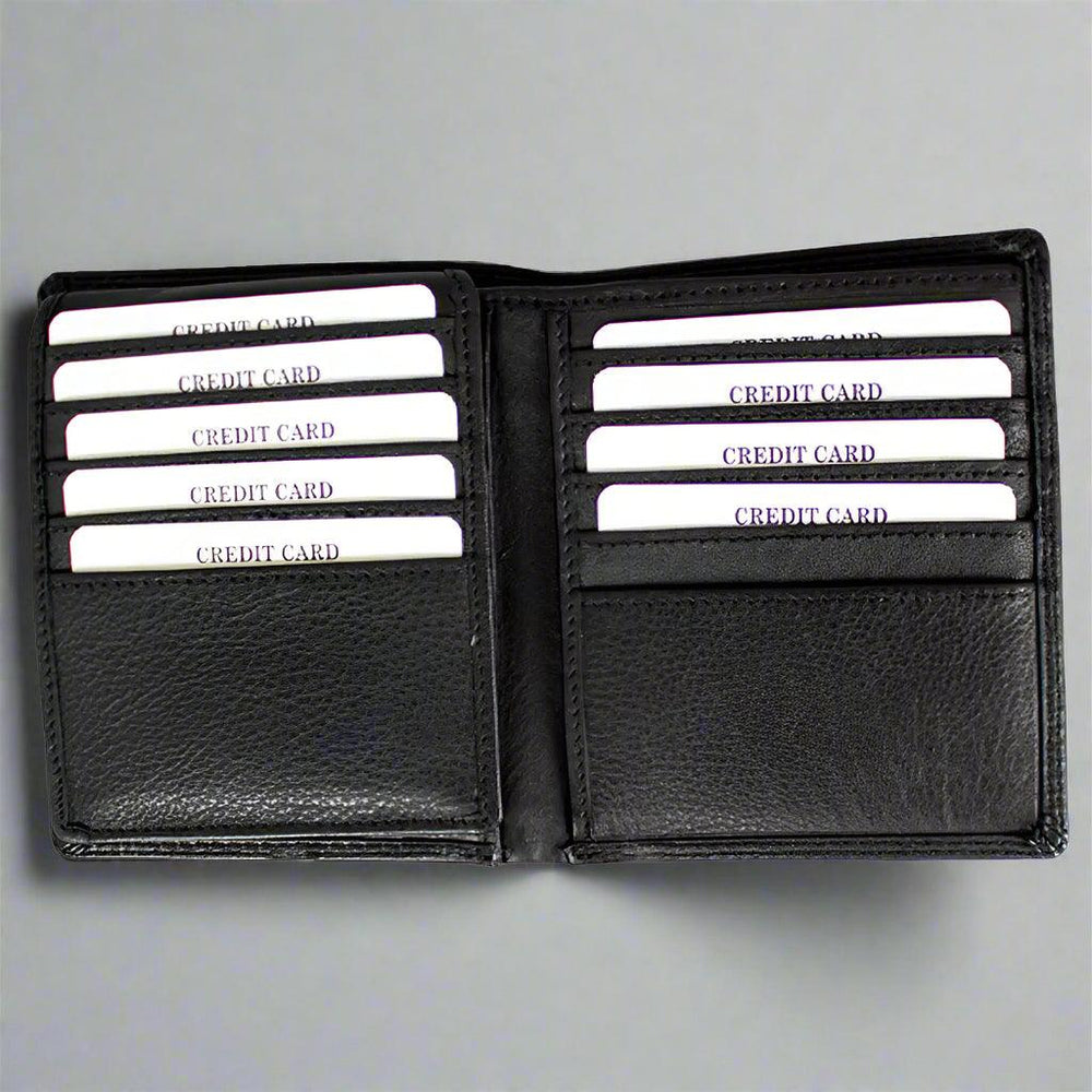 JBG International Men's Flip Up Wing Bifold Leather Wallet EX-STOCK Canada