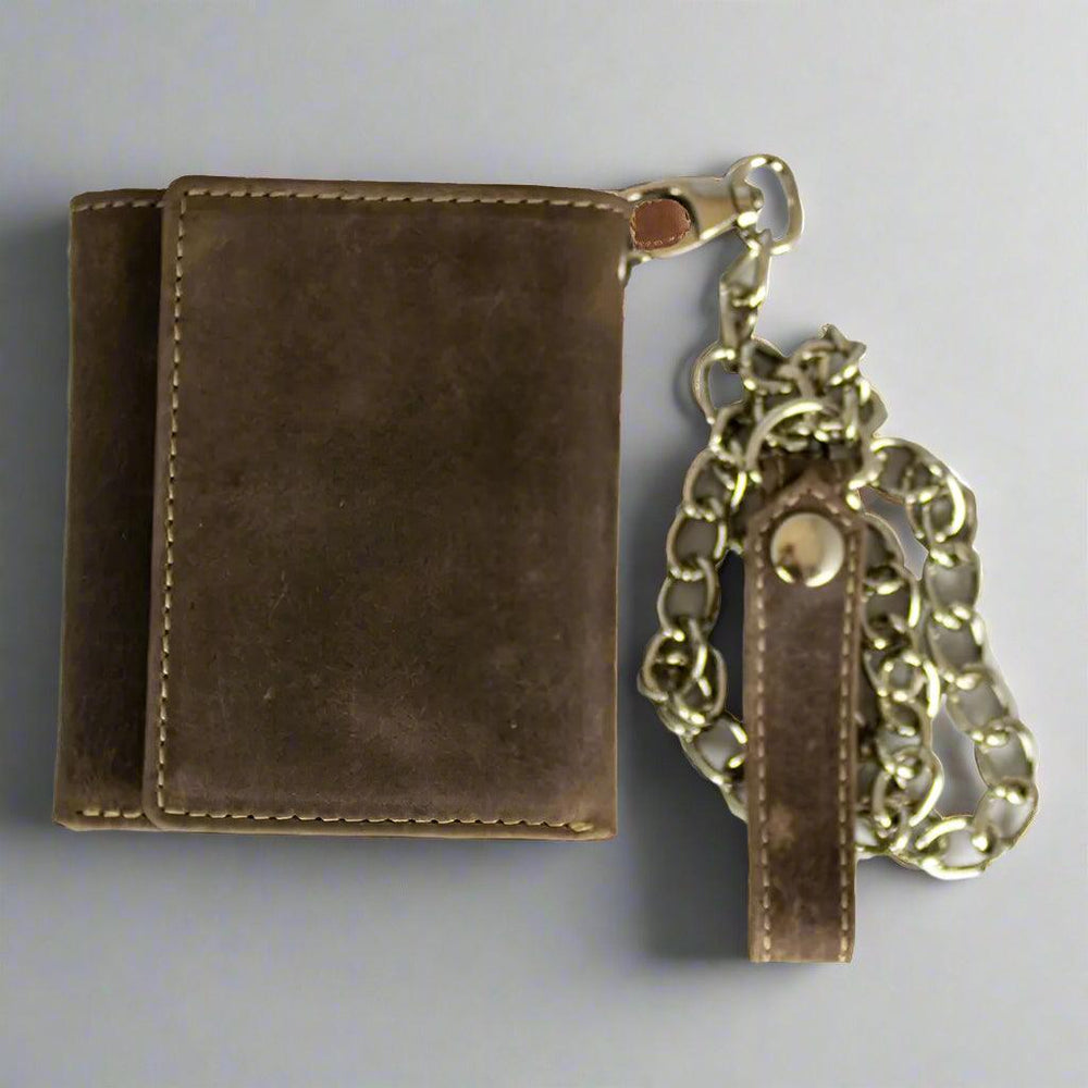 Portefeuille RFID en cuir chaîne pour hommes JBG InternationalEX-STOCK Canada