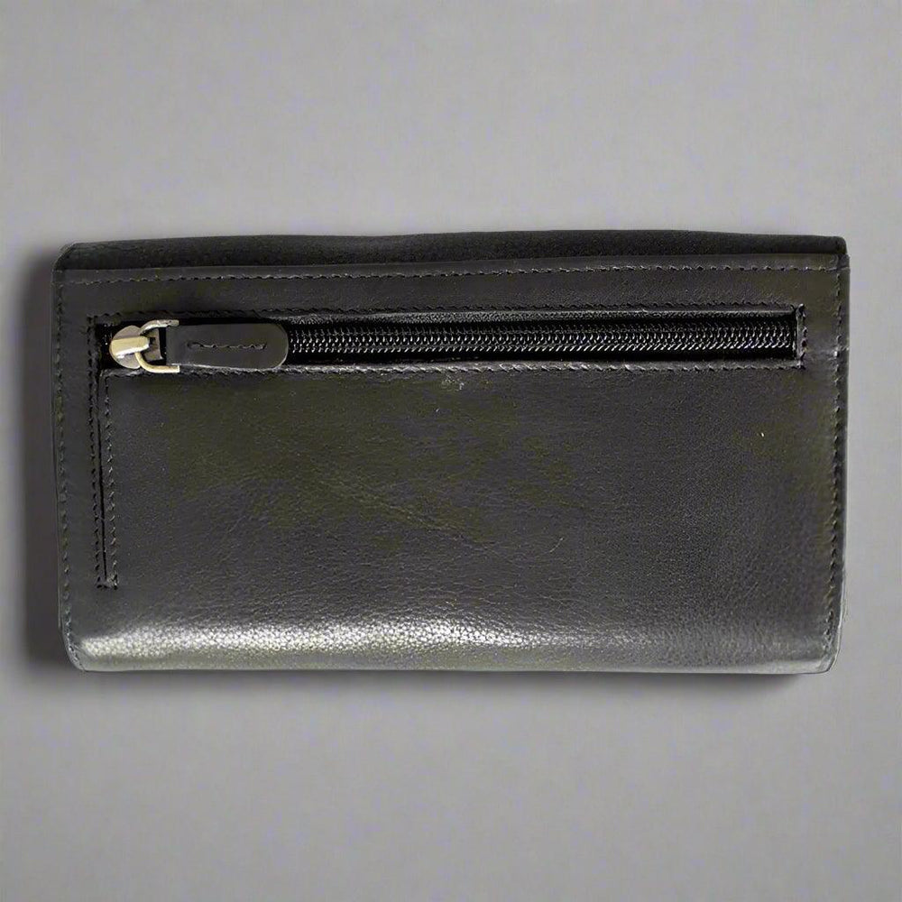 Portefeuille en cuir à triple volet RFID pour femmes JBG InternationalEX-STOCK Canada