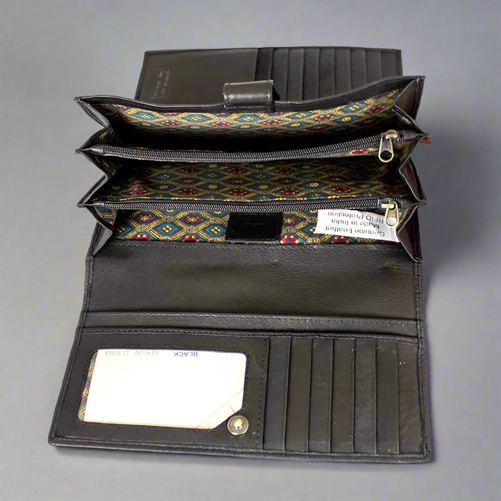 Portafoglio Trifold in Pelle con RFID per Donna JBG InternationalEX-STOCK Canada