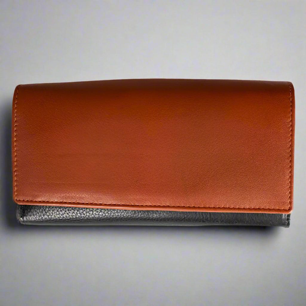 Portefeuille en cuir à triple volet RFID pour femmes JBG InternationalEX-STOCK Canada