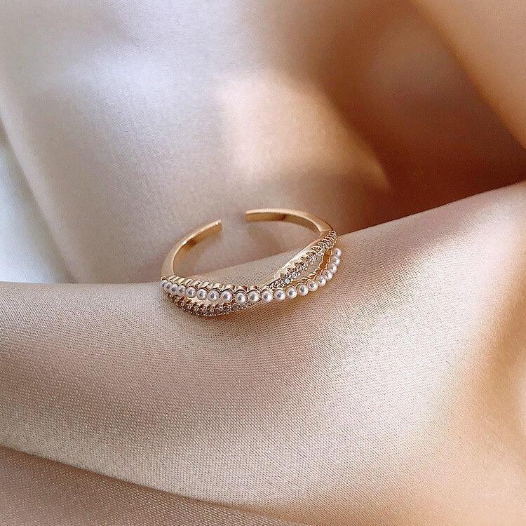 Anello al dito indice da donna giapponese di lusso leggero e sempliceEX-STOCK Canada