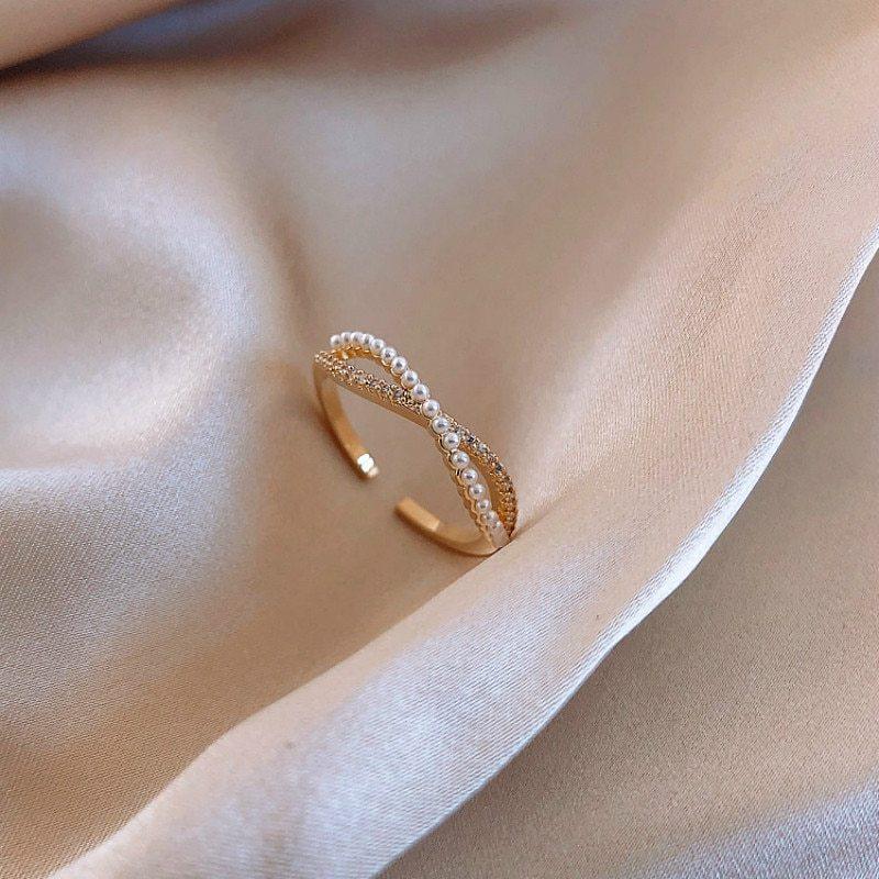 Anello al dito indice da donna giapponese di lusso leggero e sempliceEX-STOCK Canada